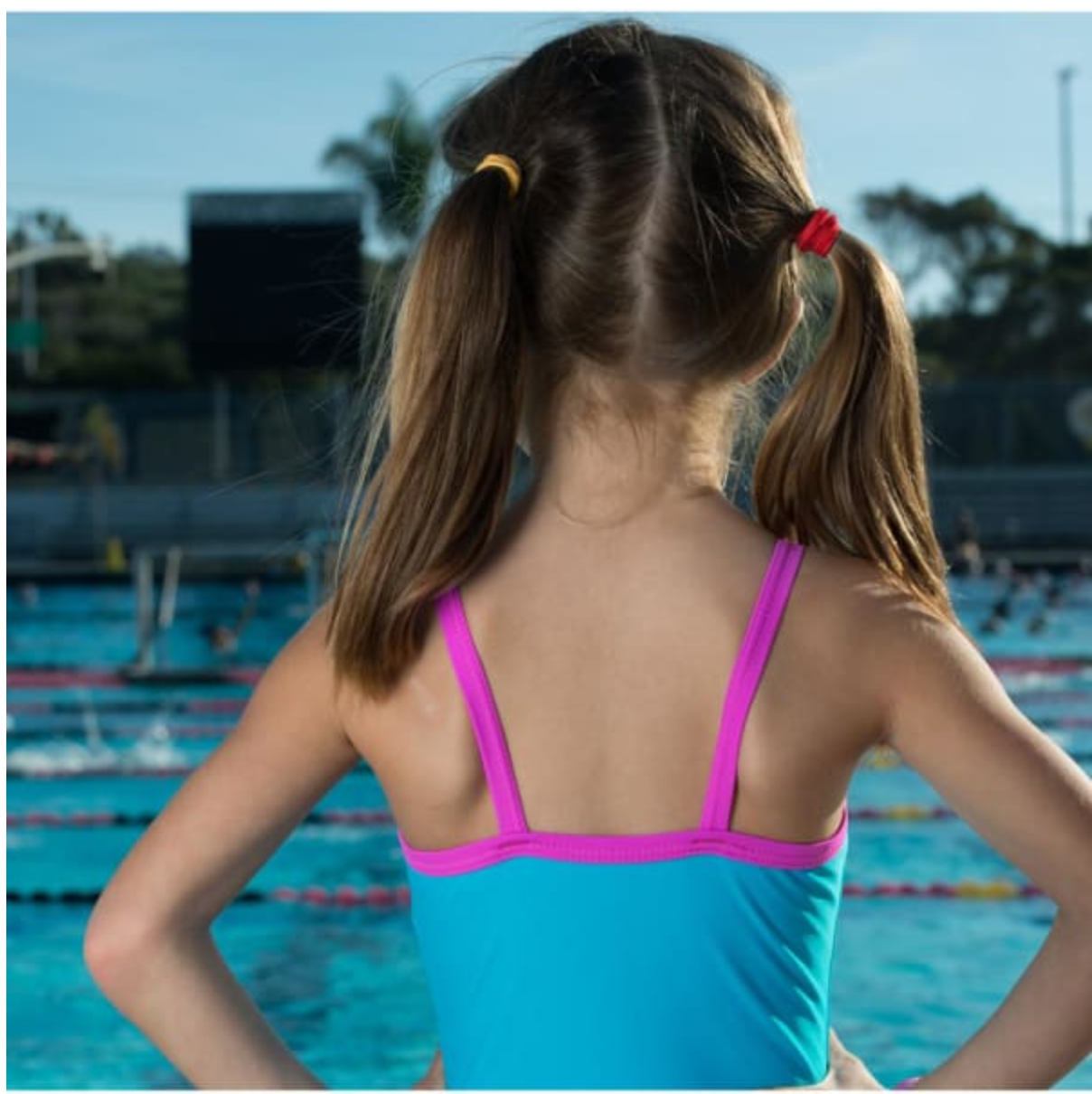A3 Performance Girls Swimsuit Lycra- Pink/Purple