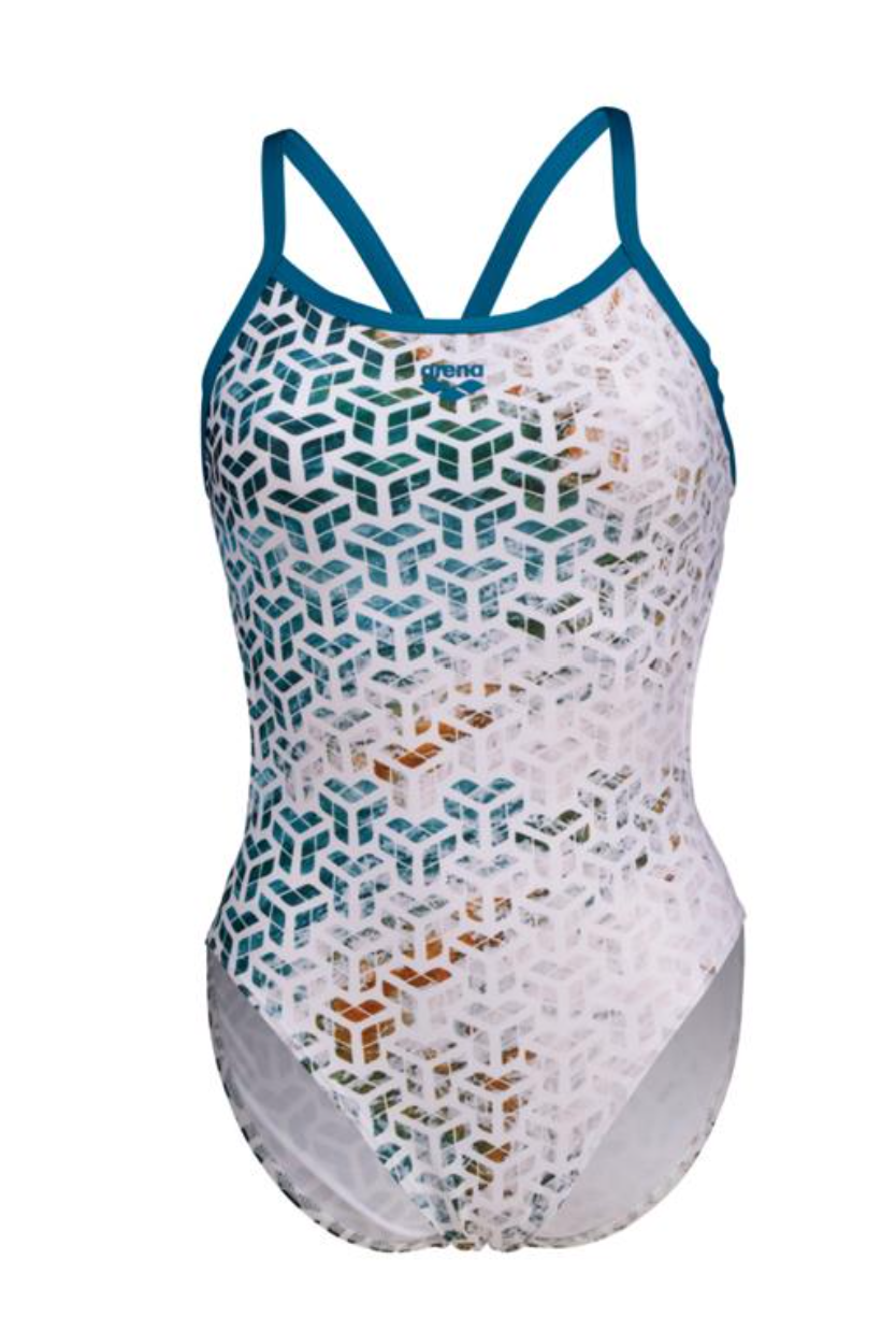 Arena- Girl's Planet Water Swimsuit Challenge Back