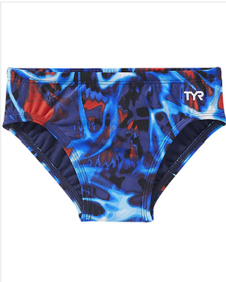TYR Durafast Lite® Boys Brief - Electro- Nvy/Rd/Wht