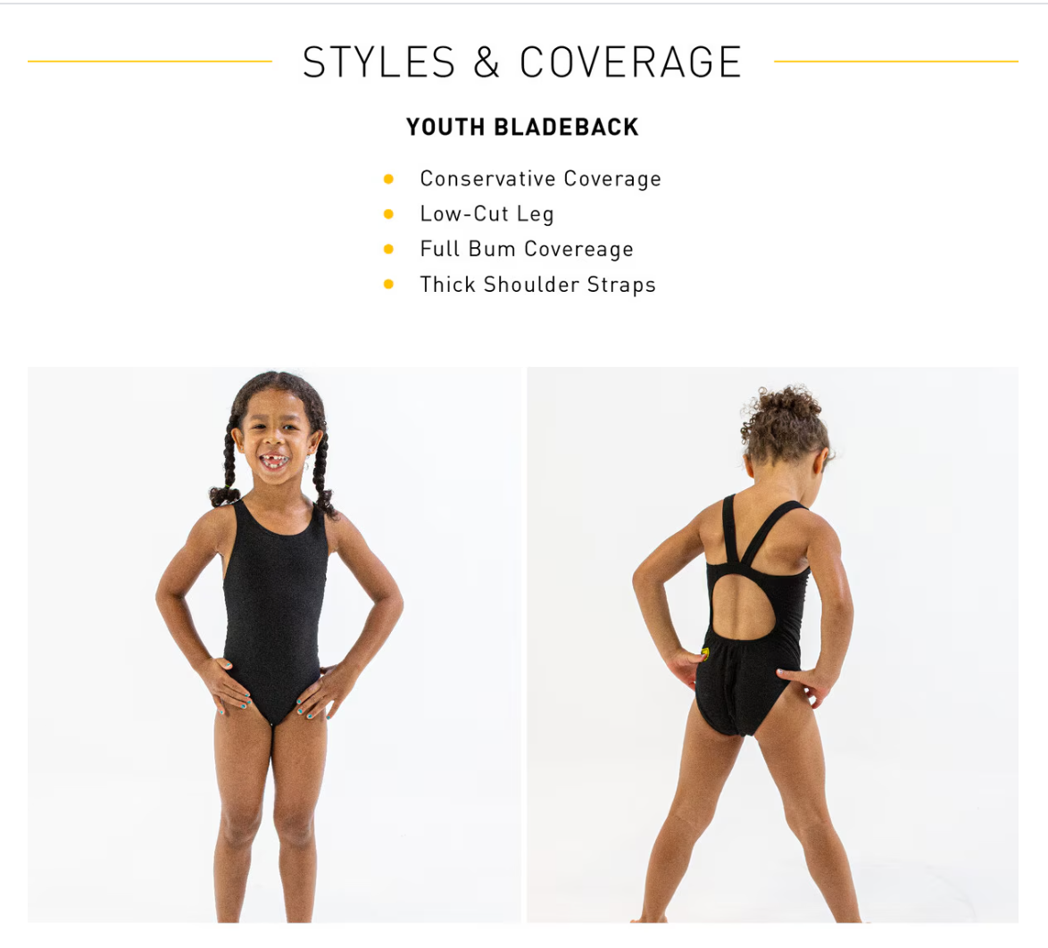 Finis Youth Solid Bladeback Swimsuit- 6 Colors