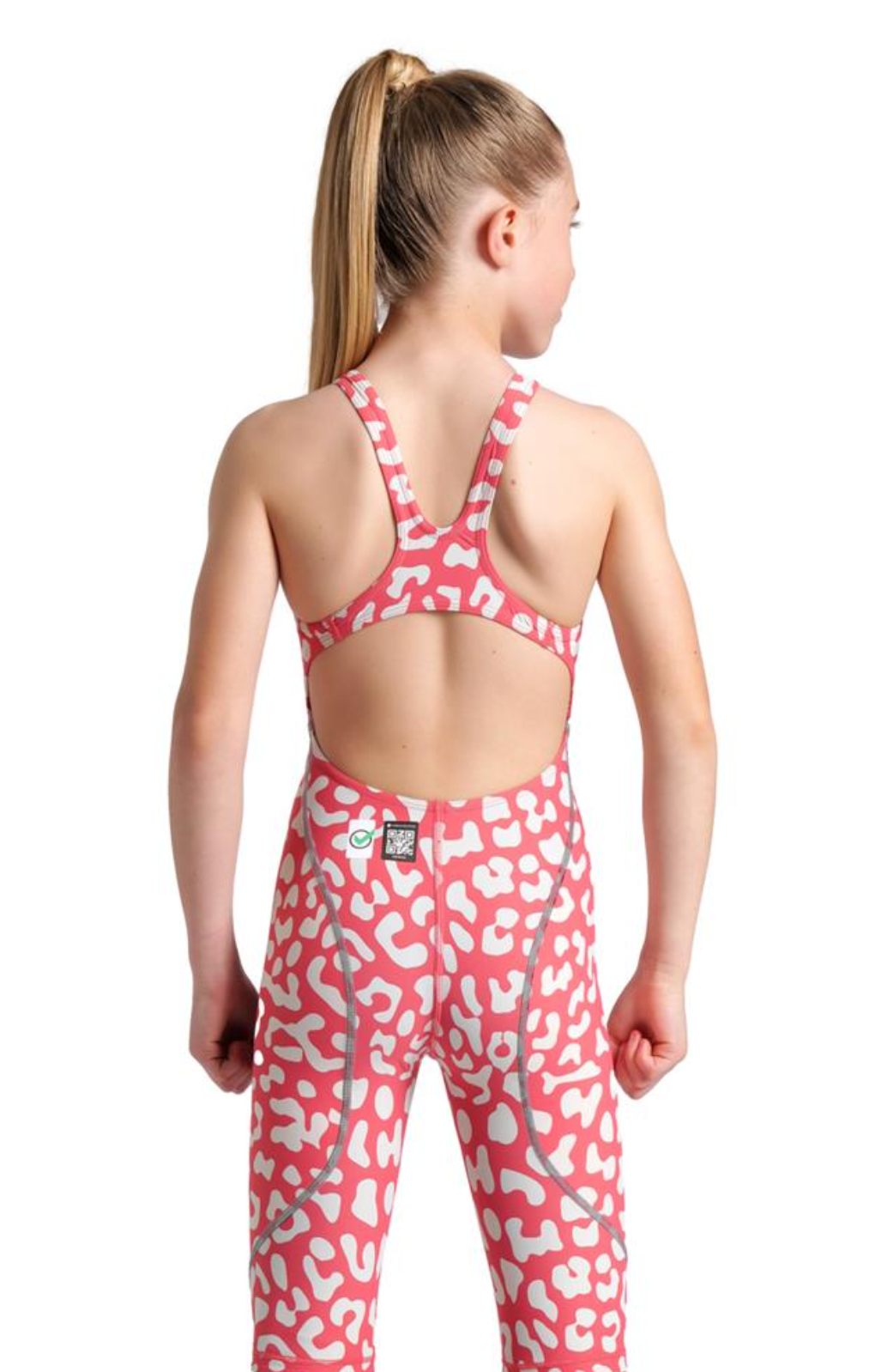 Arena Women's POWERSKIN ST NEXT LE JAMMER JR- Leopard Skin Geranium