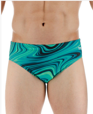 TYR Durafast Elite® Men's Brief - Vitality- Green