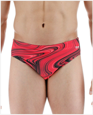 TYR Durafast Elite® Men's Brief - Vitality- Red