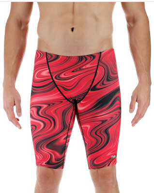 TYR Durafast Elite® Men's Jammer Swimsuit - Vitality- Red