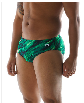 TYR Durafast Elite® Men's Brief Swimsuit - Vitric- Green