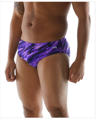 TYR Durafast Elite® Men's Brief Swimsuit - Vitric- Purple