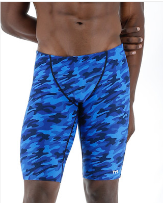 TYR Durafast Elite® Men's Jammer Swimsuit - Camo- Blue