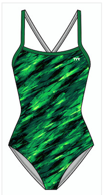 TYR Women's Vitric Diamondfit Swimsuit- Green