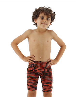 TYR Durafast Elite® Boys' Jammer Swimsuit - Fizzy- Orange