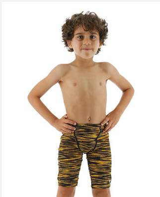 TYR Durafast Elite® Boys' Jammer Swimsuit - Fizzy- Blk/Gold