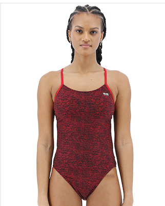 TYR Lapped Women's Cutoutfit Swimsuit- Red