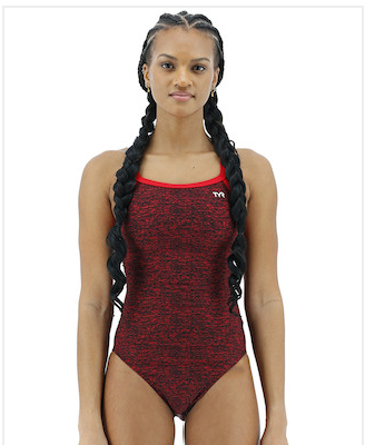 TYR Lapped Women's Diamondfit Swimsuit- Red