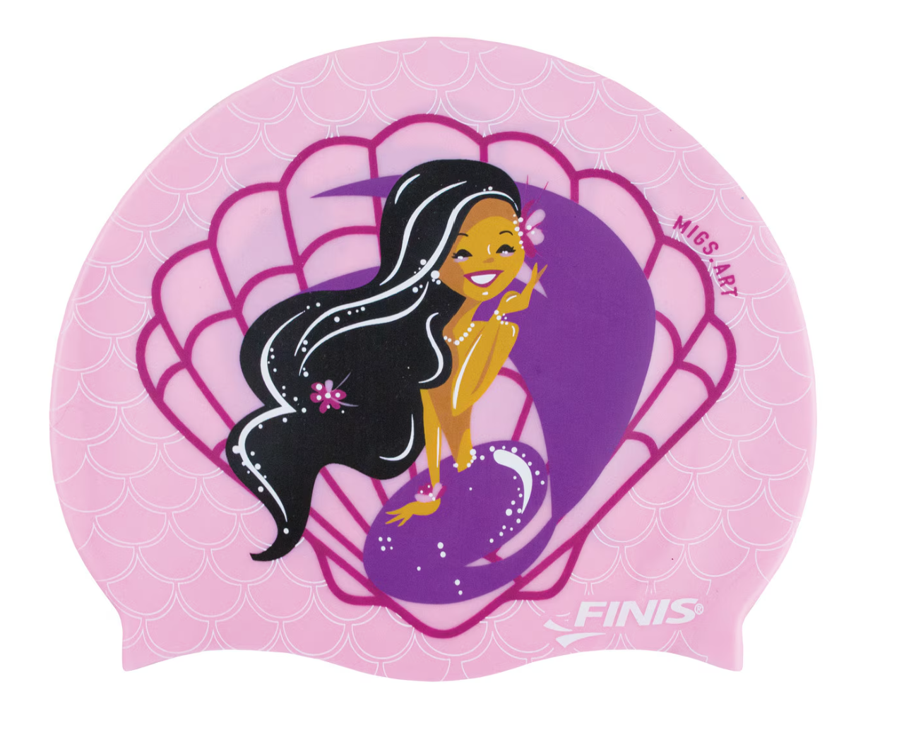 Finis Mermaid Silicone Swim Cap- Seashell