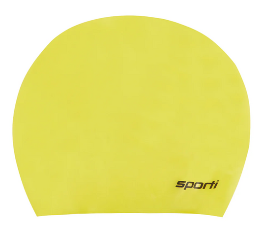 Sporti Long Hair Silicone Cap- Yellow