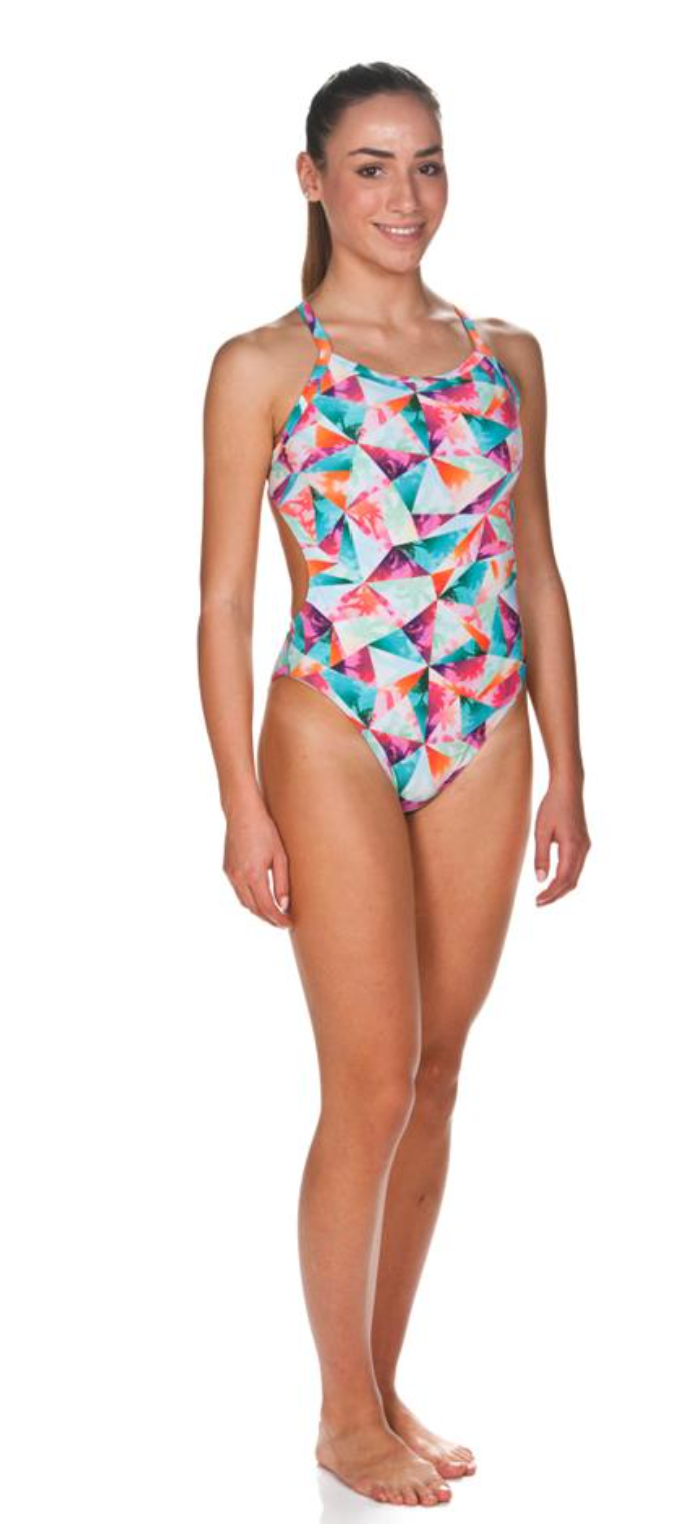 Arena- Girl's Tropical Challenge Back One Piece Swimsuit